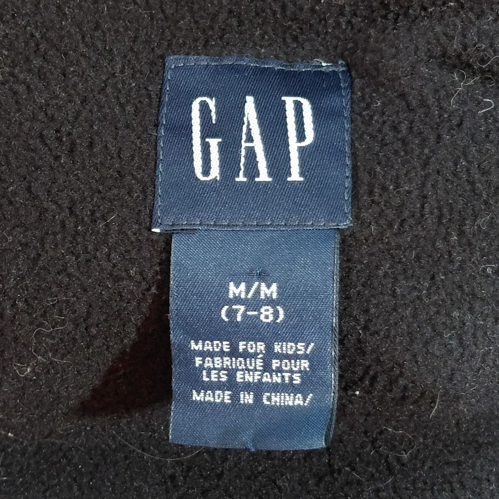 Gap Kids Down Filled Puffer Vest Boy's 7/8 Navy Blue Zip Front Gorpcore Outdoor